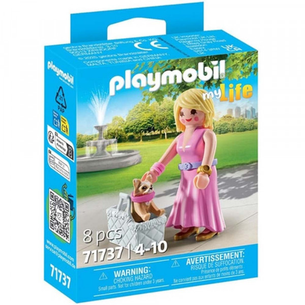Playmobil My life Devojka u šetnji sa čivavom