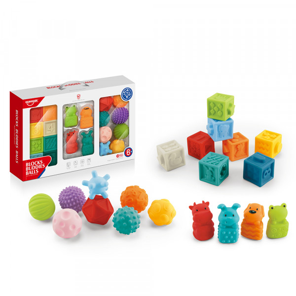 Senzorne igračke 3u1 (brojevi, oblici, životinje)  20 delova