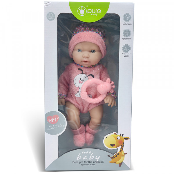 Lutka beba 25 cm sa kucom