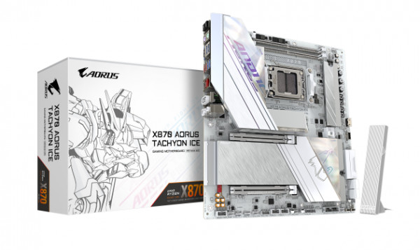 AM5, AMD X870, 2x DDR5 DIMM (DDR5 OC up to 9600MT/s) , Ultra-Fast Storage : 3x M.2 slots, including 1x PCIe 5.0 x4, AORU ( X870 A TACHYON I