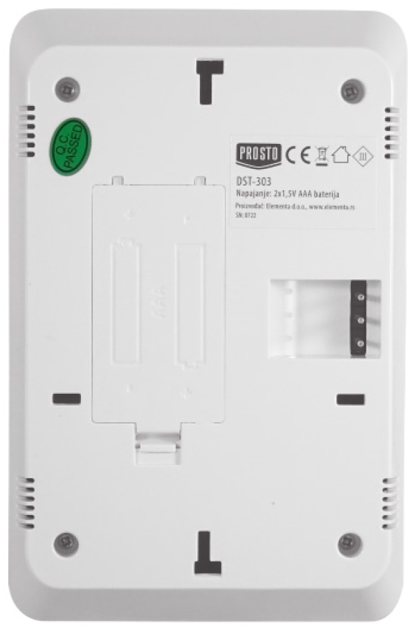 PROSTO Sobni zicni termostat sa okretnim dugmetom