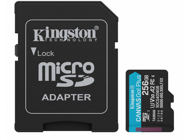 Memorije kartice KINGSTON SDCG4256GBCanvas Go! PlusmicroSD200160MBs+adapter' ( 'SDCG4256GB' ) 