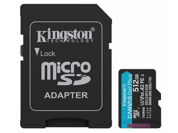 Memorijske kartice KINGSTON SDCG4512GBCanvas Go! PlusmicroSD200160MBs+adapter' ( 'SDCG4512GB' ) 