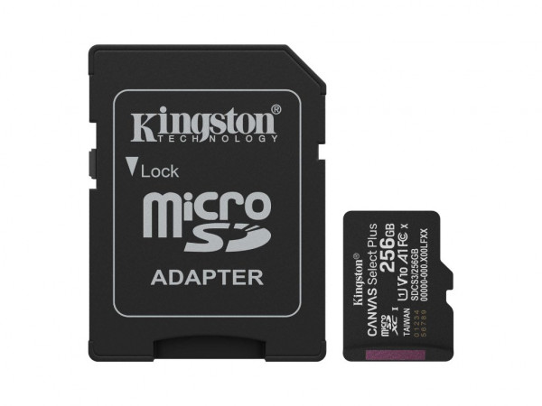 Memorije kartice KINGSTON SDCS3256GBmicroSDXC256GBClass10 U3100MBs-85MBs+adapter' ( 'SDCS3256GB' ) 