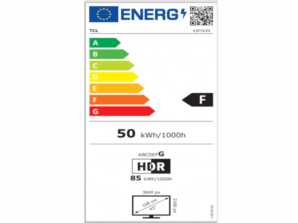 Televizor TCL 43P7KQLED43''4K60HzGoogle TVcrna' ( '43P7K' ) 