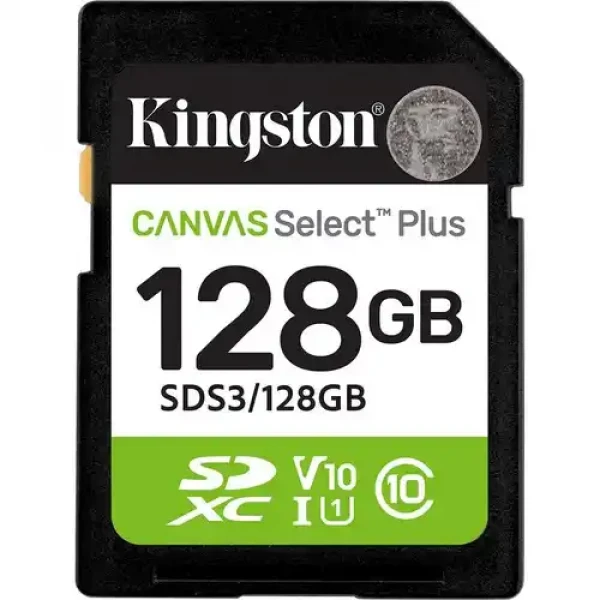 SD Card 128GB Kingston Canvas Select Plus SDR3128GB