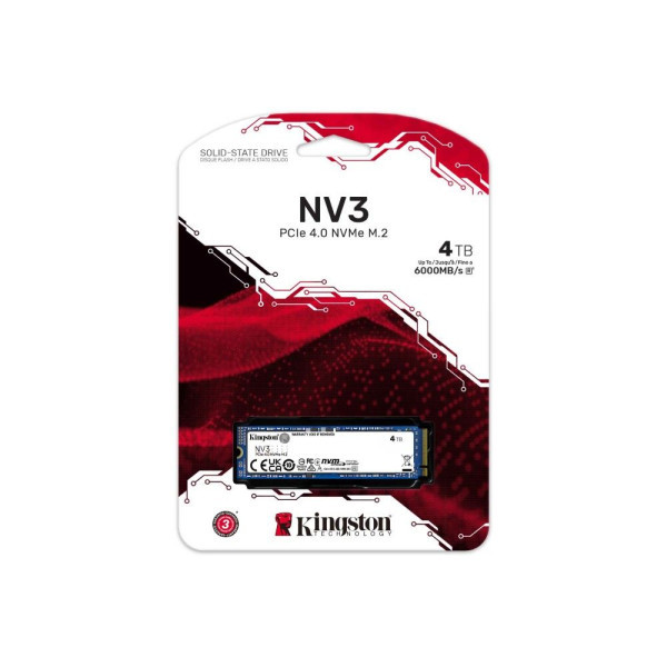 SSD M.2 NVMe Kingston NV3 4TB, Gen.4 SNV3S4000G