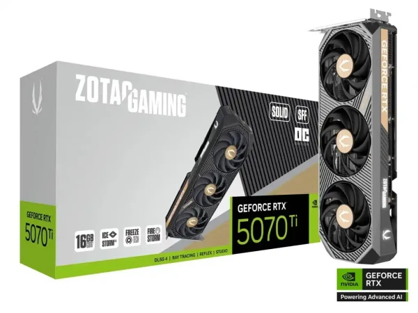 Grafička karta Zotac Gaming Geforce RTX 5070 Ti Solid SFF OC 16GB DDR7 256 bit 3xDPHDMI