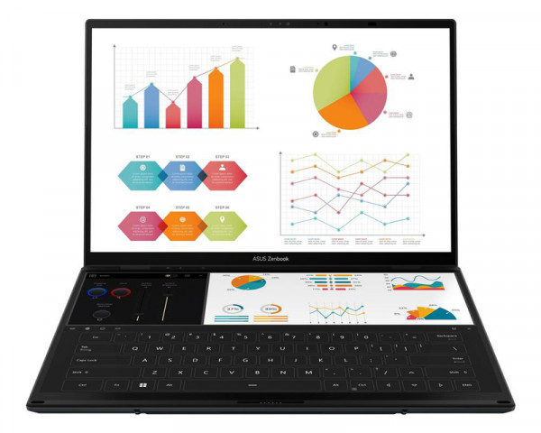 ASUS Zenbook 14 DUO OLED  UX8406MA-QL056W (14 inča FHD, Ultra 7 155H, 16GB, SSD 1TB, Win11 Home) laptop bulk