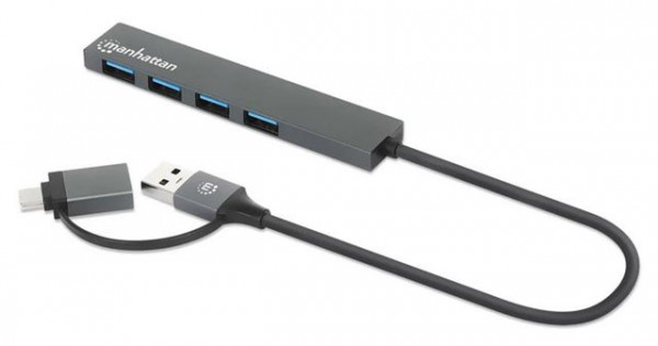 MH USB-A 4 port USB 3.0 HUB with USB-AC