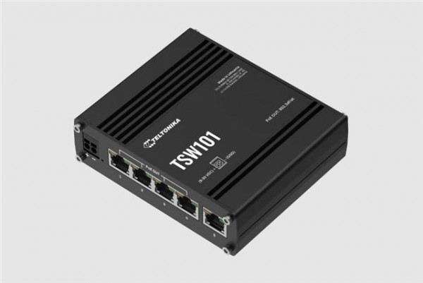 Industrijski switch Ethernet TSW101, PoE 5 Gbe Teltonika