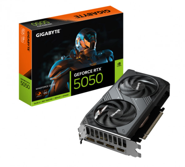 GeForce RTX 5050 WINDFORCE OC 8GB ( GV-N5050WF2OC-8GD ) 