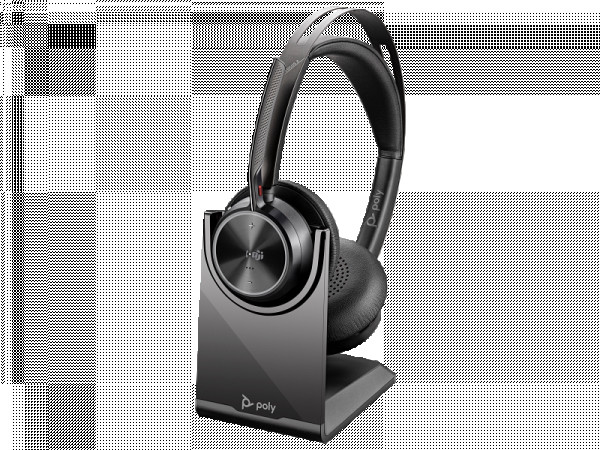 HP Poly Voyager Focus 2 Microsoft Teams Certified USB-C-C Headset +USB-C/A Adapter +Charging Stand ( 9T9J6AA ) 