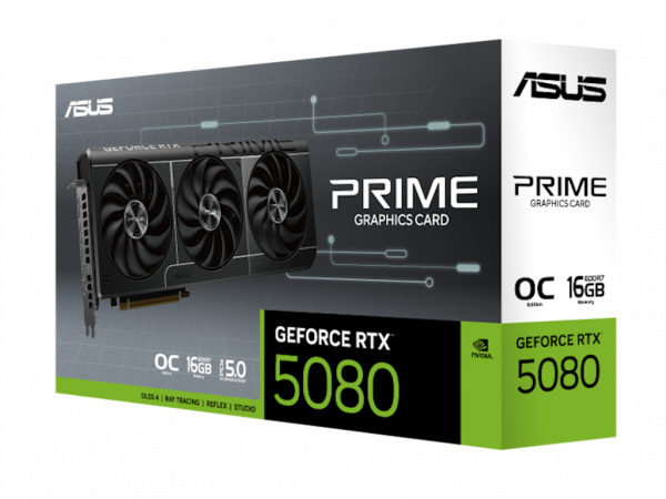 Graficka karta ASUS PRIME-RTX5080-O16G NVD16GBGDDR7256bitcrna' ( 'PRIME-RTX5080-O16G' ) 