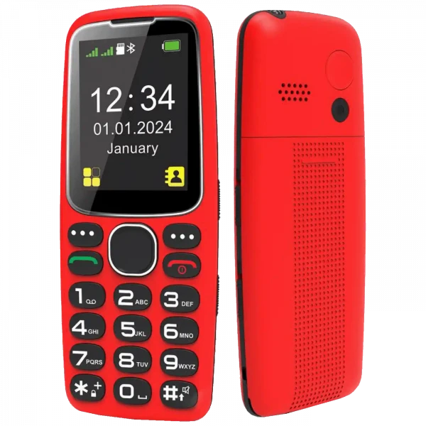 Mobilni telefon Meanit Senior 10 plus crveni