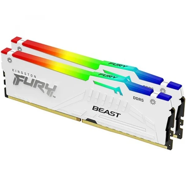 Memorija DDR5 32GB 5200MHz (2x16) Kingston Fury Beast White KF556C36BWEAK2-32