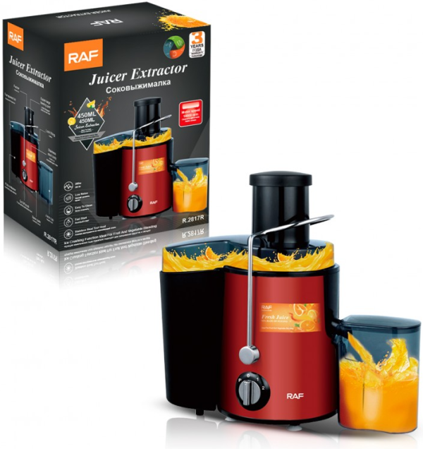 RAF R.2817R SOKOVNIK SILVER CRVENI, 1000W