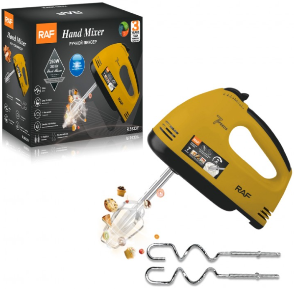 RAF R.6633Y RUCNI MIKSER ŽUTI, 270W