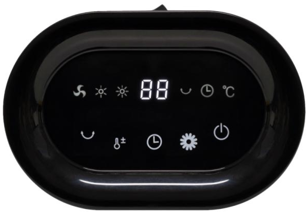 HOME FK 55 Keramicka grejalica, digitalni termostat, 1000W/2000W