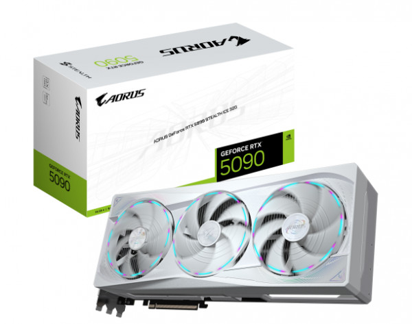 AORUS GeForce RTX 5090 STEALTH ICE 32GB ( GV-N5090AORUSST ICE-32GD ) 