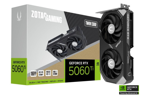 SVGA Zotac RTX 5060-Ti Twin Edge 16GB GDDR7, ZT-B50620E-10M