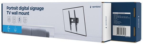 WM-75T-03 Gembird fiksni nosac VESA max 40x60cm 37-75 max.75kg