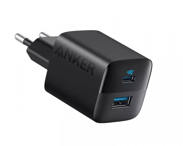 ANKER 323 33W USB-C zidni punjač 2-porta (USB-A i USB-C), crni