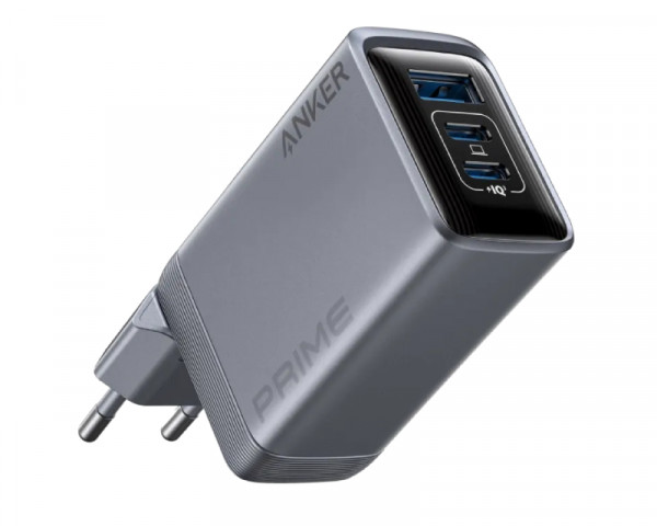 ANKER Prime 100W GaN zidni brzi punjač, 3-porta (2x USB-C i 1x USB-A) srebrni