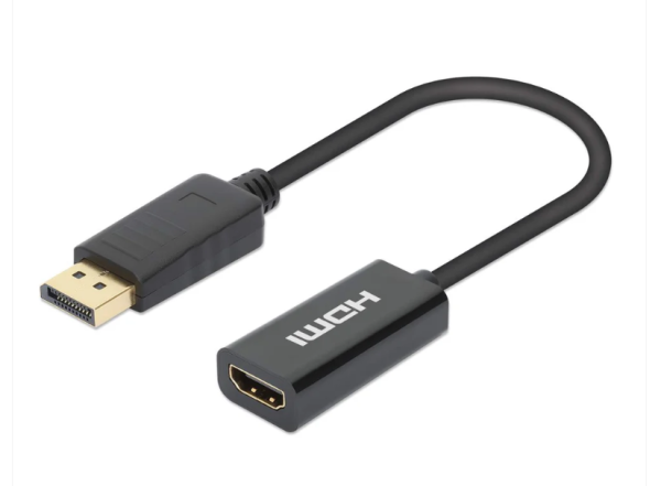 Adapter Manhattan 153713 Displayport - HDMI MF 4K60Hz