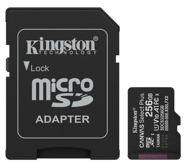 Micro SD Kingston 256GB SDCS3128GB + adapter