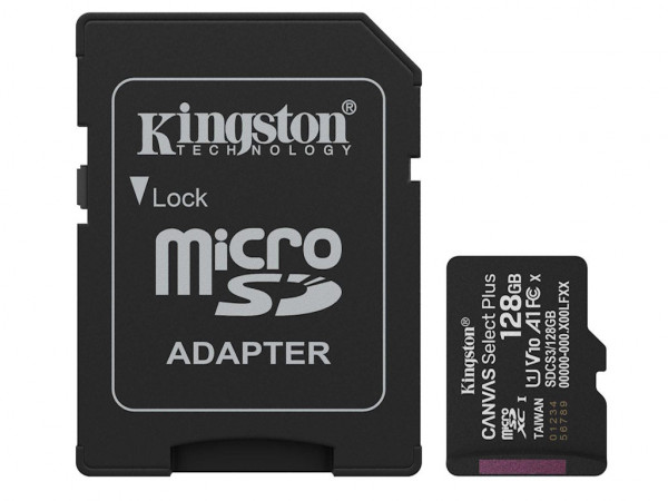 Memorije kartice KINGSTON SDCS3128GBmicroSDXC128GBClass10 U1150MBs + adapter' ( 'SDCS3128GB' ) 