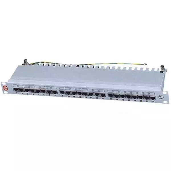 Patch panel 191U sa 24 RJ-45 STP kat. 6A Fully Shielded, Krone LSA, držač kablova sa zadnje