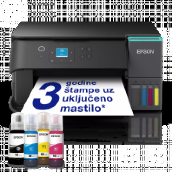 L4360 EcoTank, print-scan-copy, Color, A4, 4800X1200, USB, Wi-Fi, Duplex ( C11CL41408 ) 