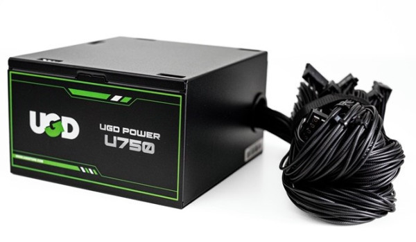 Napajanje U750W 750W UGD Power 12cm FAN, 20+4pin, 4+4pin, 6xSATA, 2xIDE, 4x6+2pin 80Plus, Black