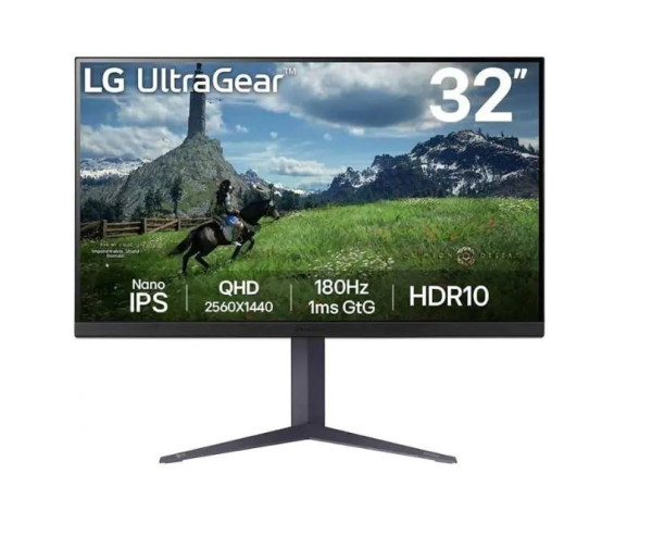 Monitor LG 32GS85Q-B 31.5''IPS2560x1440180Hz1ms GtGHDMIx2,DP,USB
