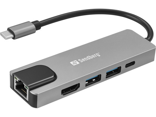 USB adapter Sandberg 336-99 100W USB-C 5 u 1