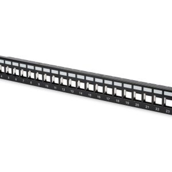 Patch panel modularni shielded 19''1U sa 24 slota za UTP module UKP-24-1U
