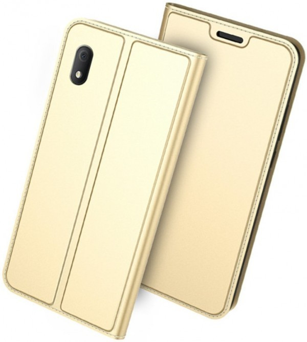 MCLF12-SAMSUNG A72 * Futrola Leather Luxury FLIP Gold (377)