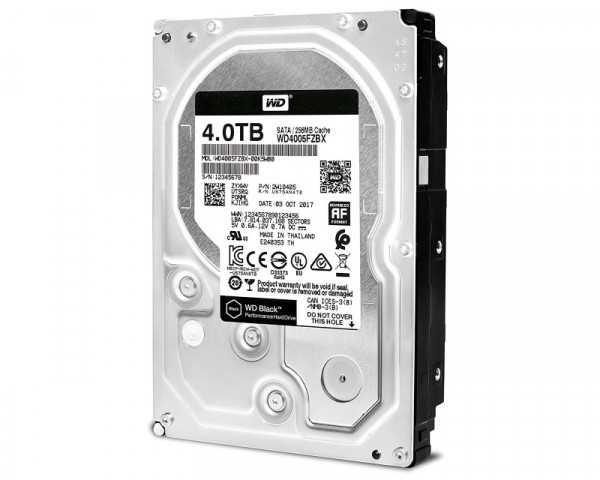 WD 4TB 3.5 inča SATA III 256MB 7.200rpm WD4005FZBX Black outlet