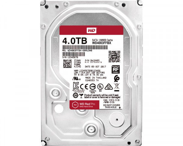 WD 4TB 3.5 inča SATA III 256MB 7.200 WD4003FFBX Red Pro outlet