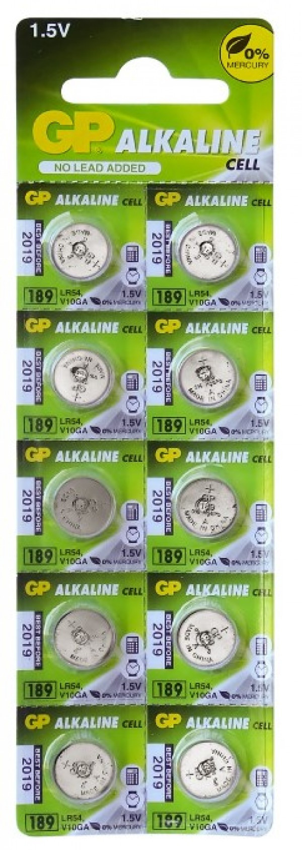 Baterija GP alkalna LR54 1.5v BL1