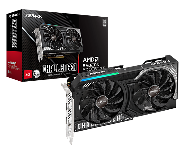 SVGA ASrock RX 9060 XT Challenger 8GBGDDR6128bitcrna, RX9060XT CL 8GO