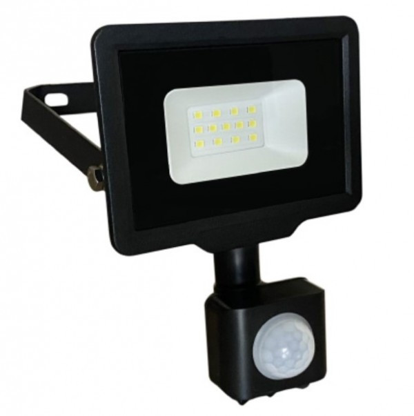 LED reflektor sa PIR senzorom 10W 6500K LRF008SW-10/BK