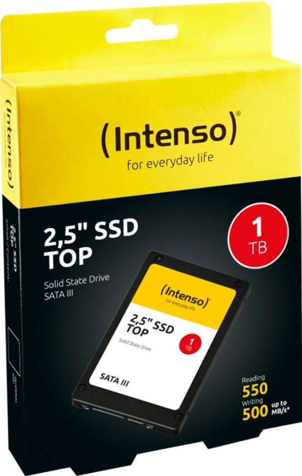 SSD 2.5inc 1TB Intenso Top Performance Read 550Mbs Write 500Mbs 3812460