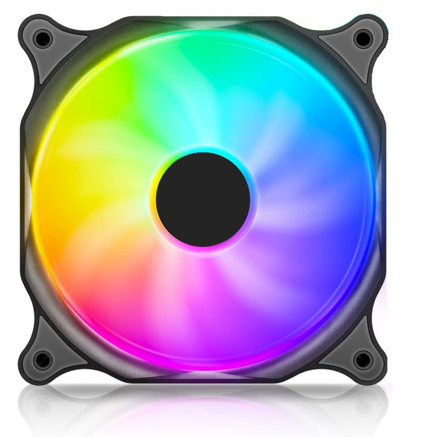 Case fan 120x120 Raidmax RGB, OSI-120RGB 4in1 BULK