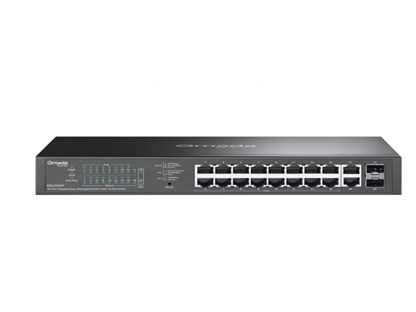 Switch TP-LINK Omada 20-Port Gigabit Easy Managed Switch with 16-Port PoE+' ( 'ES220GP' ) 