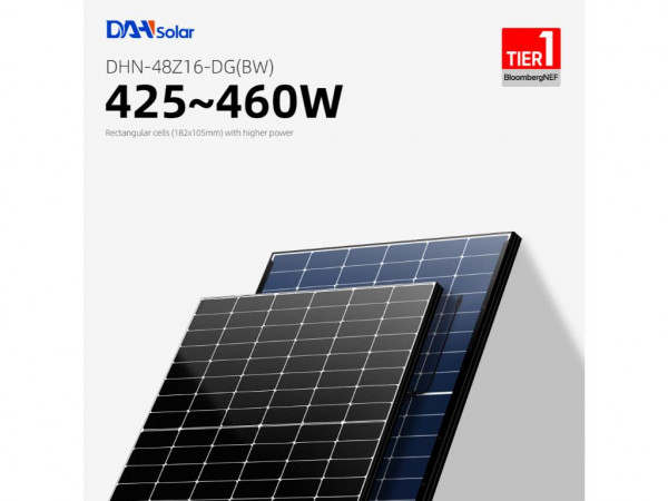 PV modul DAH Solar,460W,48Z16DG(BW),N Tip,1000mm ' ( 'DHN-48Z16DG-BW-460W' ) 
