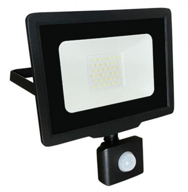 LED reflektor sa PIR senzorom 30W LRF008SW-30/BK
