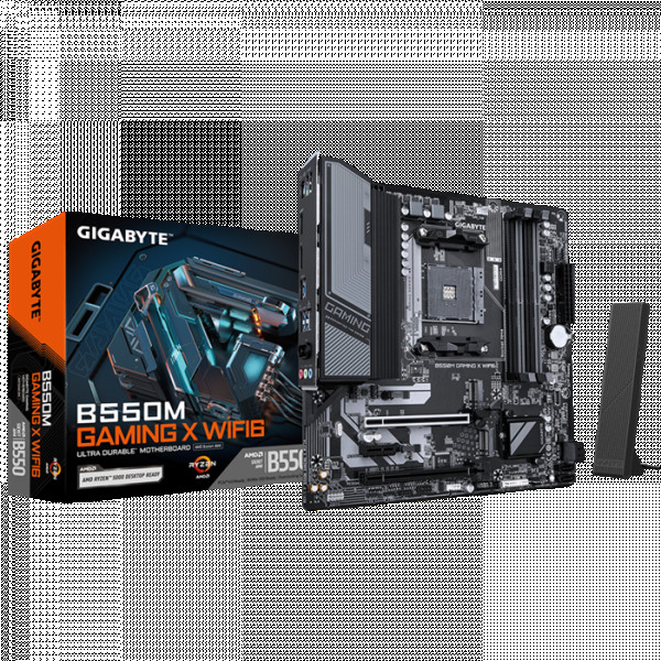 AM4, B550 Chipset, DDR4 4x DIMMs, XMP support, AMD Ryzen 3000/4000/5000, Wi-Fi 6, Bluetooth 5.3 ( B550M GAMING X WIFI6 ) 