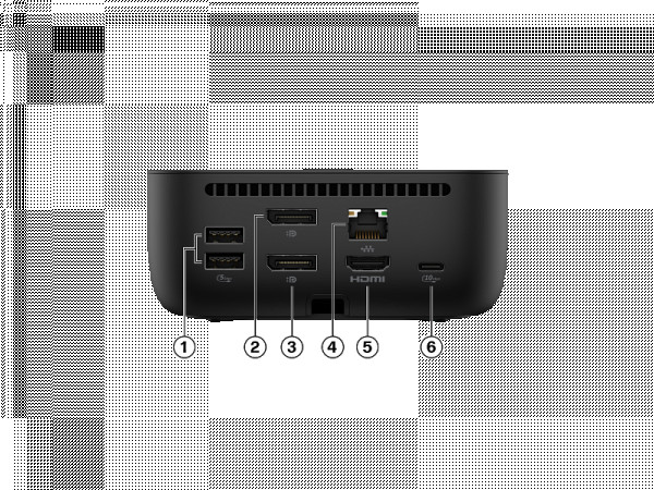 HP USB-C 100W G6 Dock EURO, Jet black ( BS7S5AA ) 